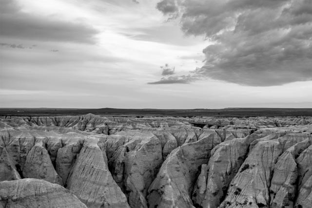 Thunderstorm in Badlands, South Dakota, USA